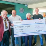 St. Peters Hospice is presented with £1,000 donation
